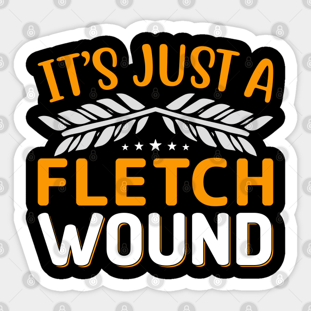 It's Just a Fletch Woond Sticker by busines_night